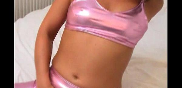  My tight pink PVC panties are so fucking hot